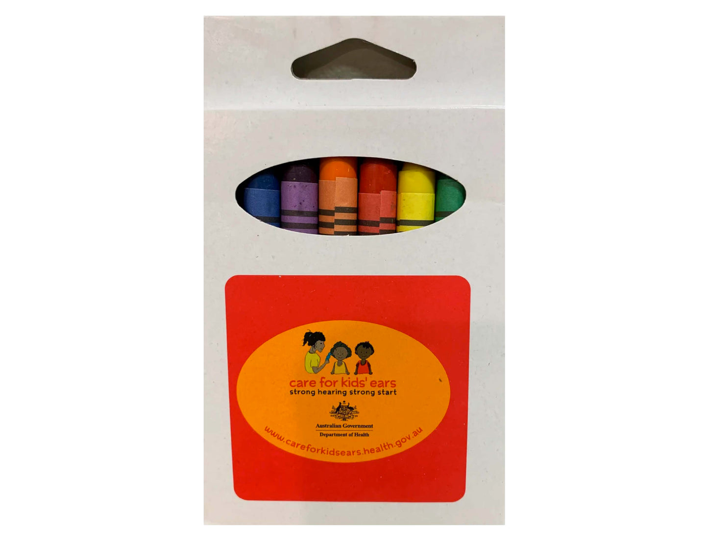 Care for kids' ears crayons pack of 8.