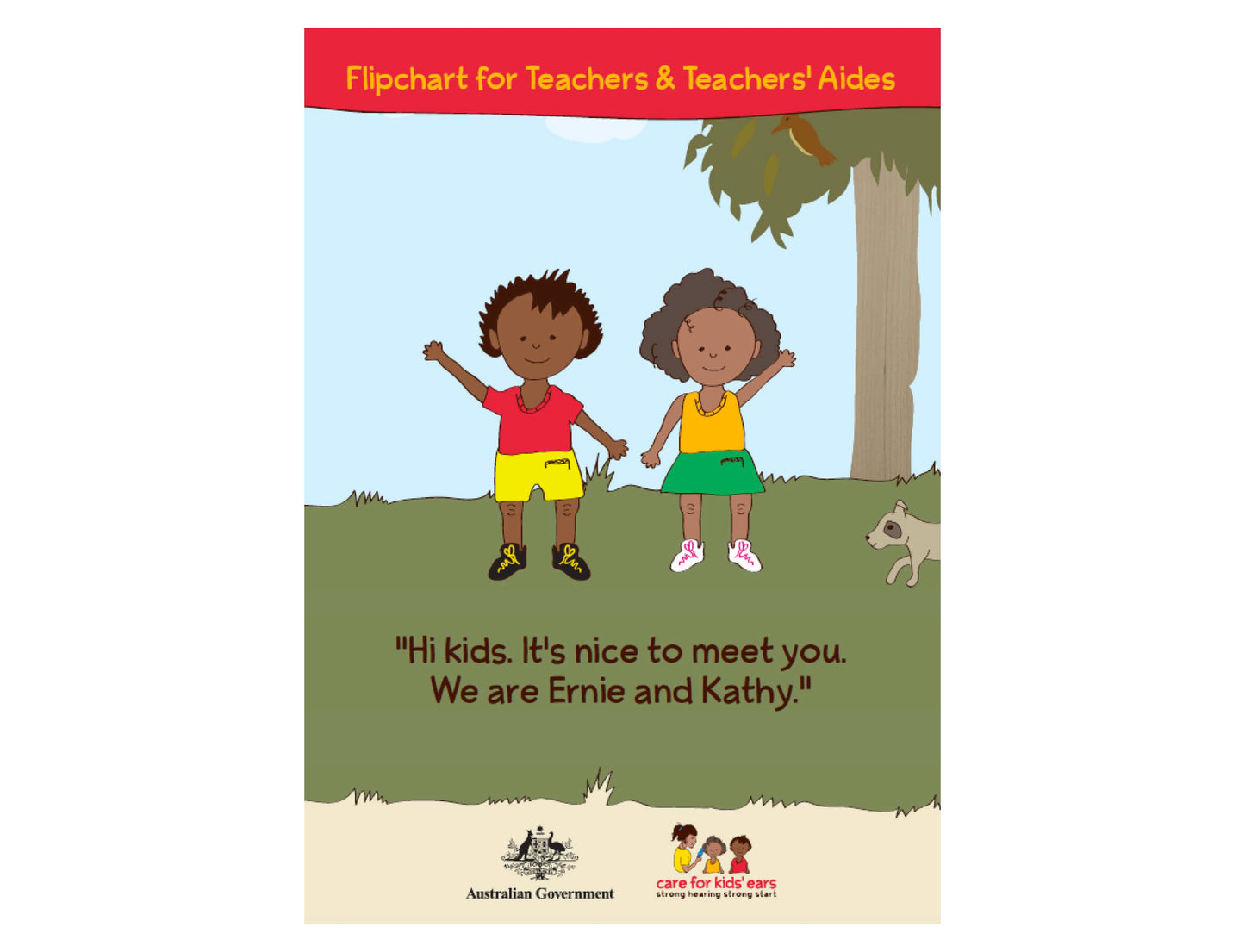 Care for Kids' Ears flipchart storybook for Teachers and Teacher's Aides A3 size