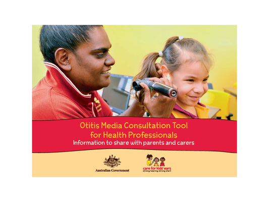 Otitis Media Consultation Tool for Health Professionals in A4 size Landscape